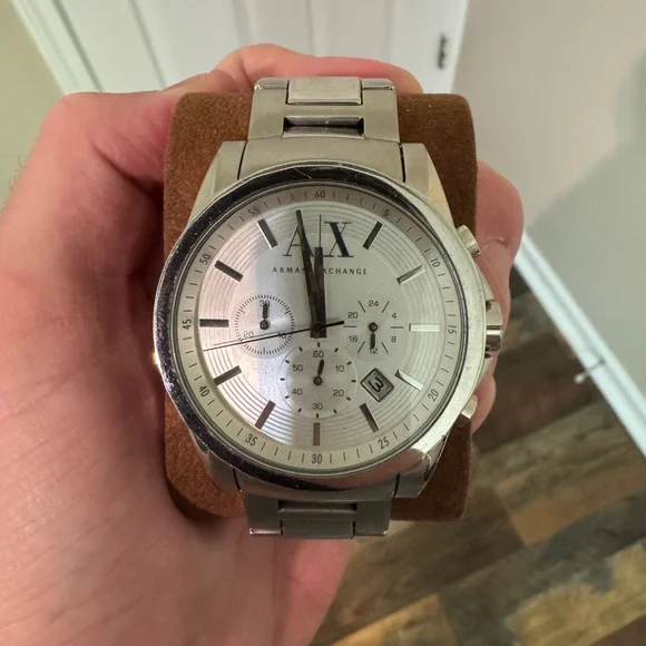 Armani Exchange Silver-Tone Men's Watch - Picture 3 of 3